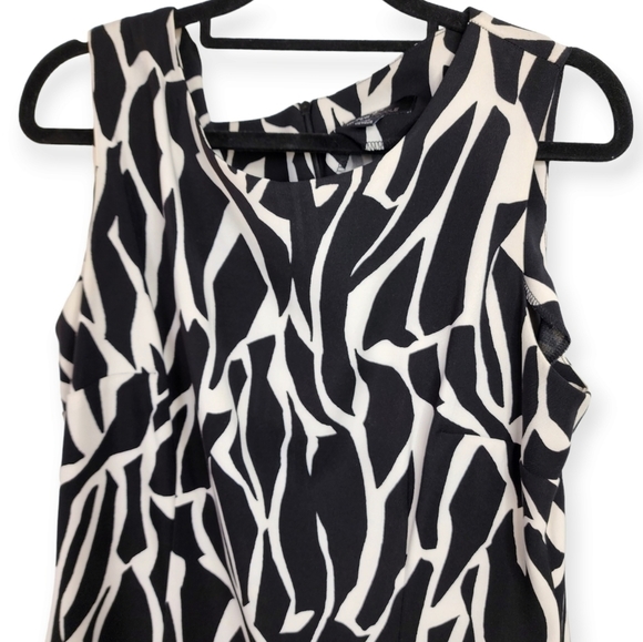 Ronnie Nicole dress black with white sleeveless size 16 - Picture 10 of 13